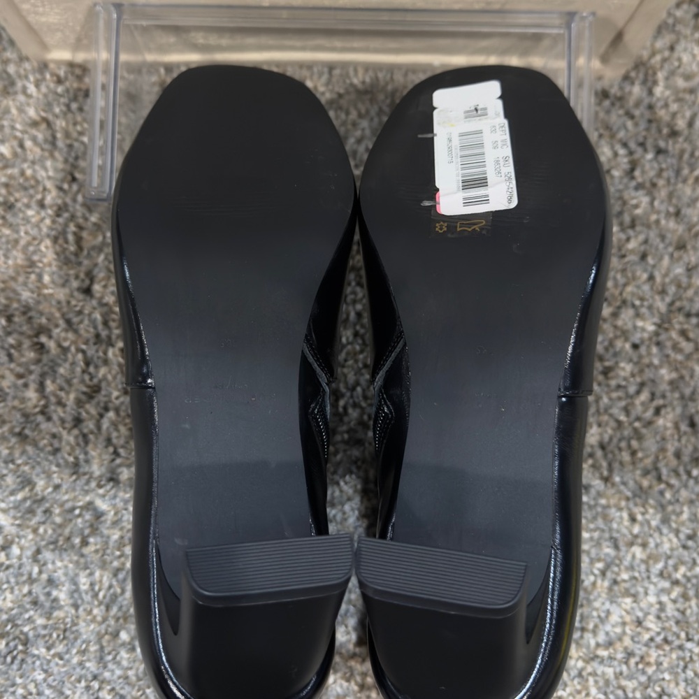 Kurt Geiger Black London Chelsea Square Toe Eagle Leather Boots Sz 38.5 (8) NWT - Picture 8 of 12